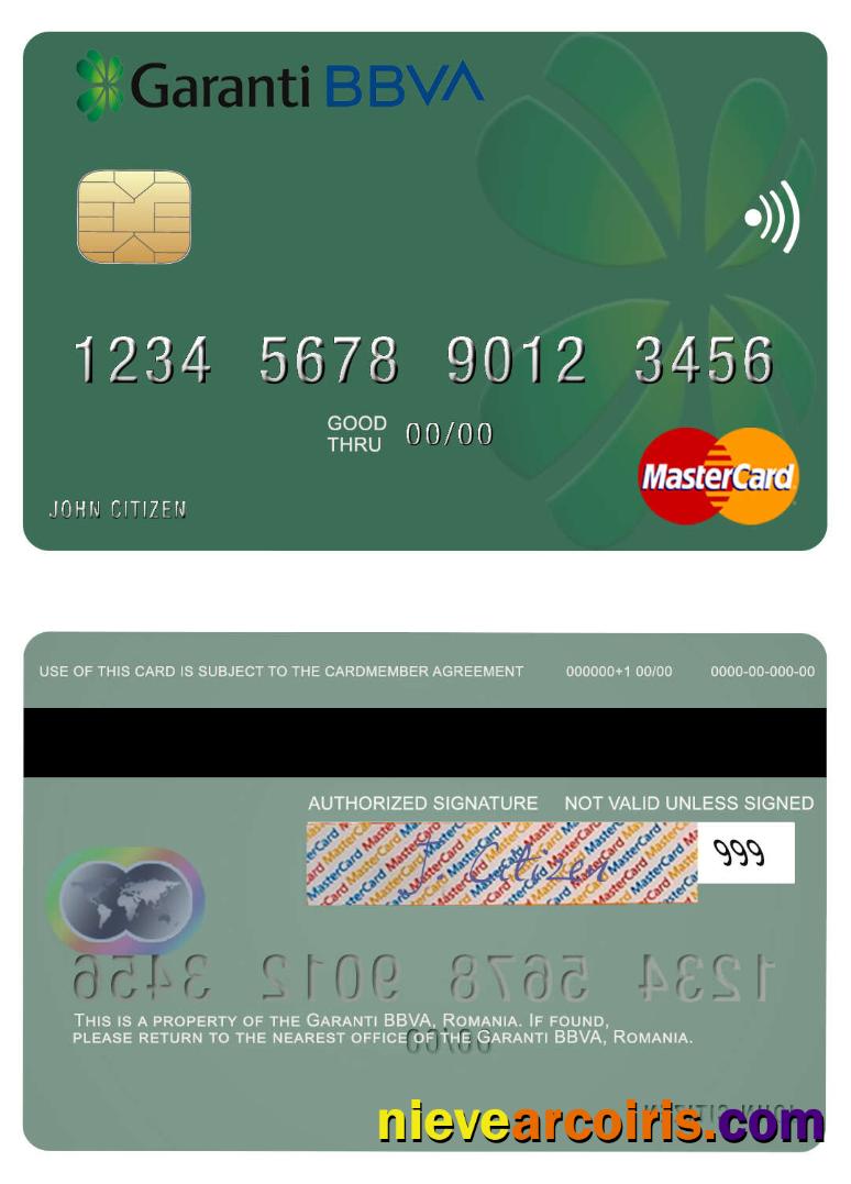 Romania Garanti BBVA mastercard